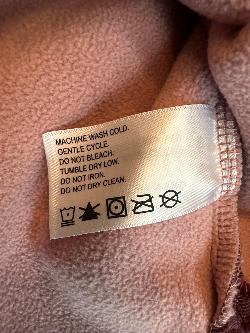 Orvis Aztec Southwest Deep Pile Sherpa Fleece Quarter Zip Pullover Pink Small NW - Picture 6 of 7